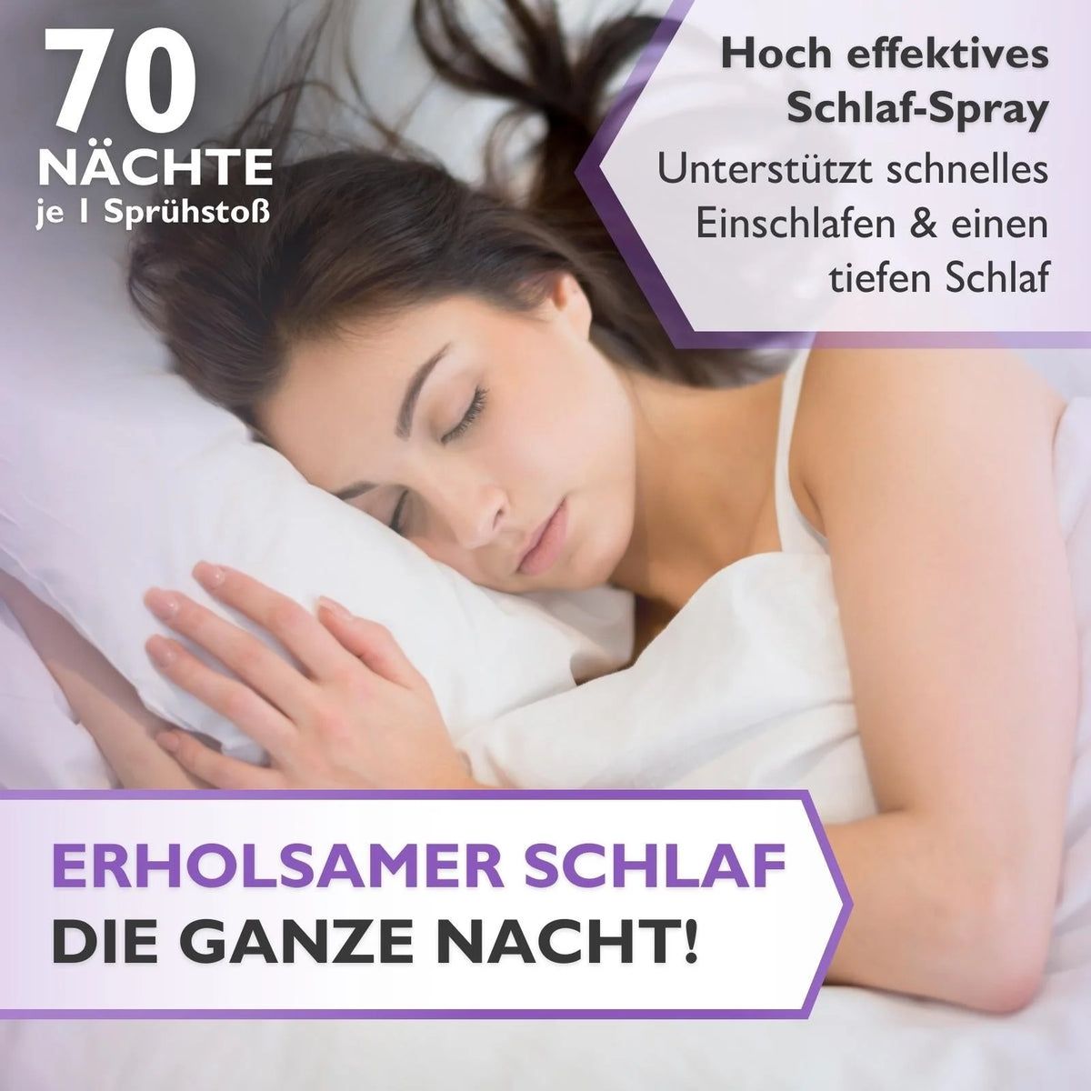 CODE Vital Melatonin Relax Spray - Lavendel- Baldrian Relax Spray - Für erholsamen SCHLAF