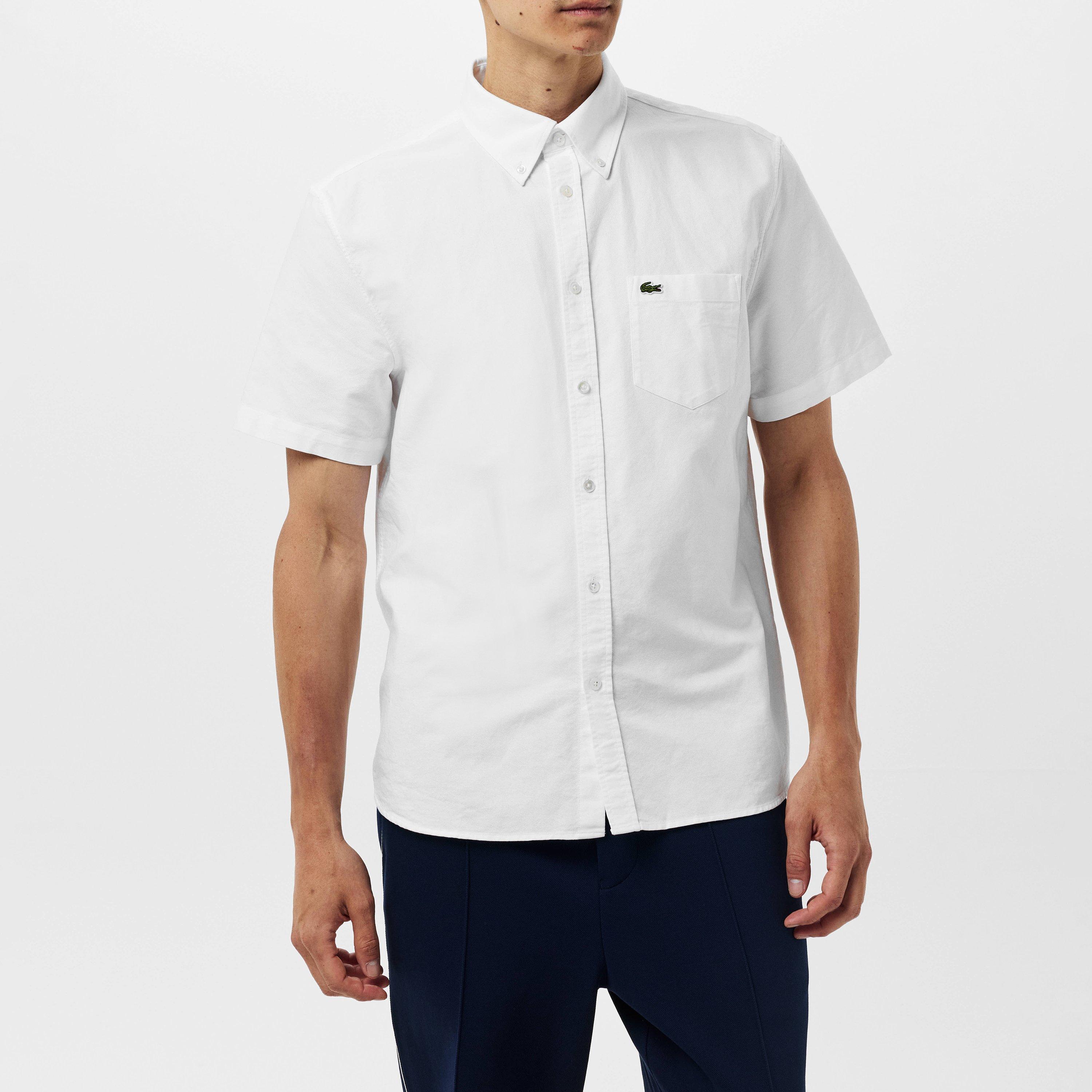 Lacoste Short Sleeve Oxford Shirt Mens
