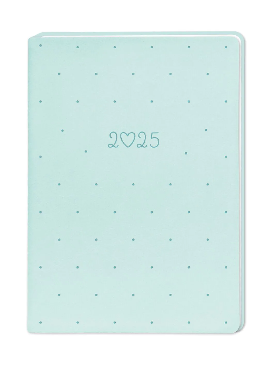 Terminplaner Lederlook, 2025, mint