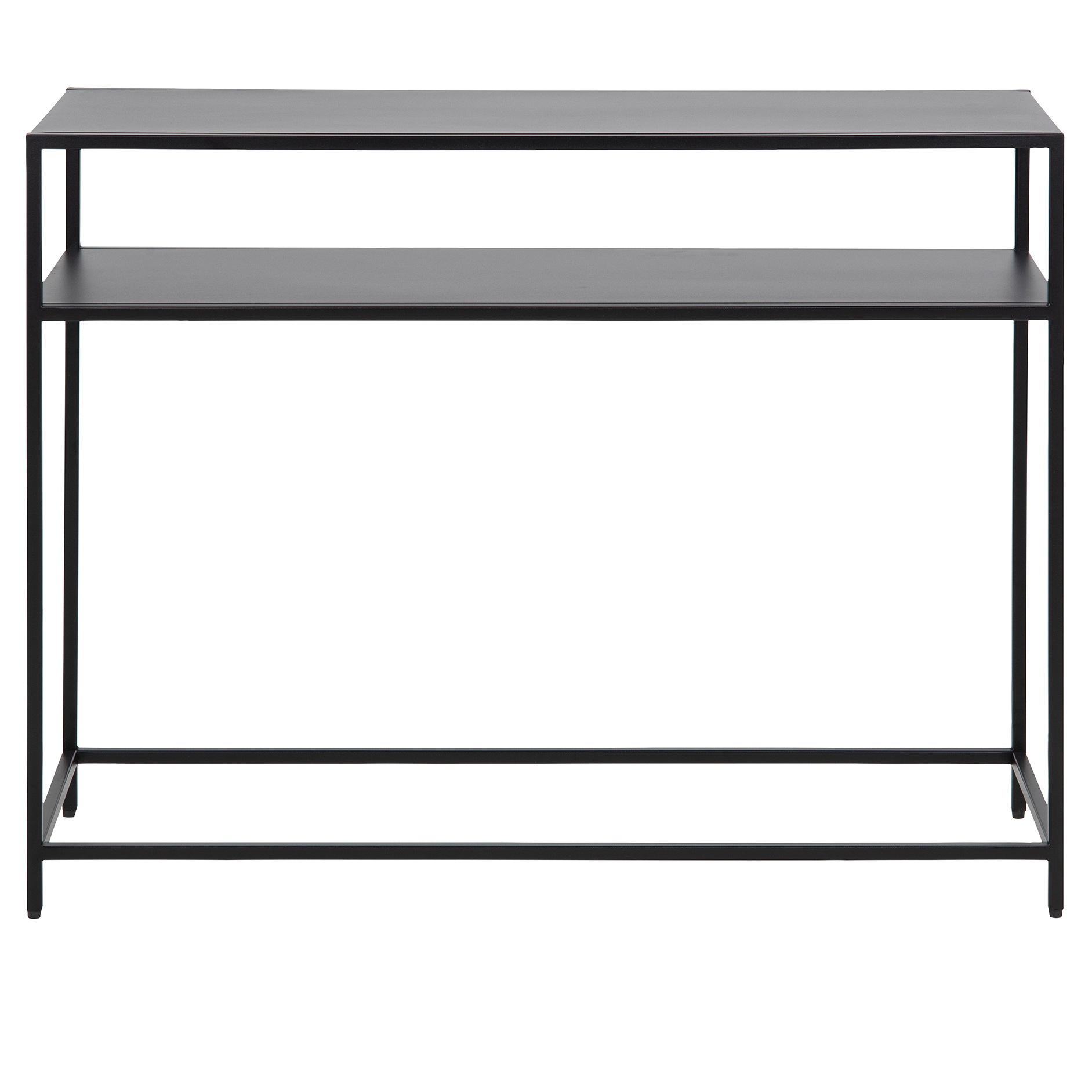 Konsolentisch NEWCASTLE - schwarz - Ablagefach - 100 cm