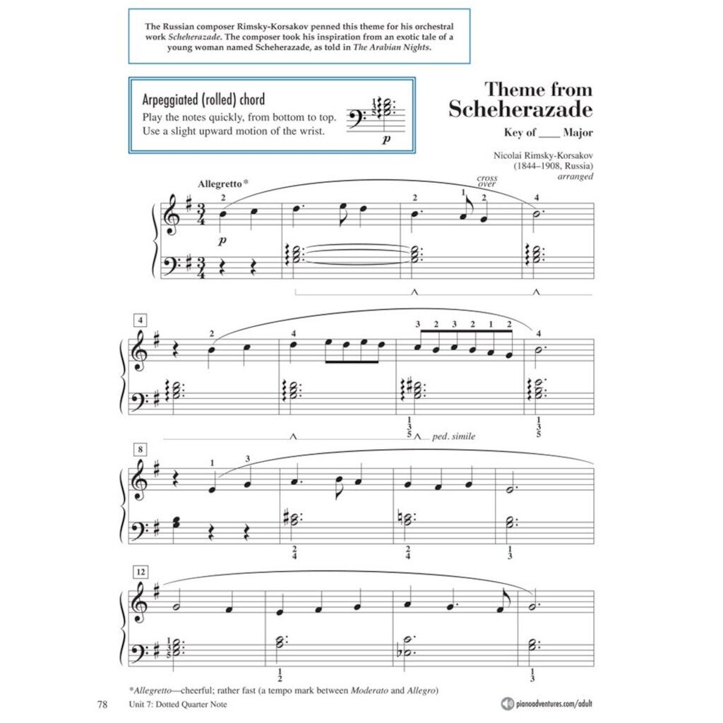 Hal Leonard Adult Piano Adventures All-in-One Book 2 Spiral Bound pianoboek met online media