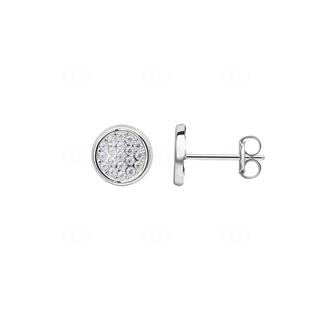 Ohrstecker 750/18 K Weissgold mit Zirkonia Ø 7mm