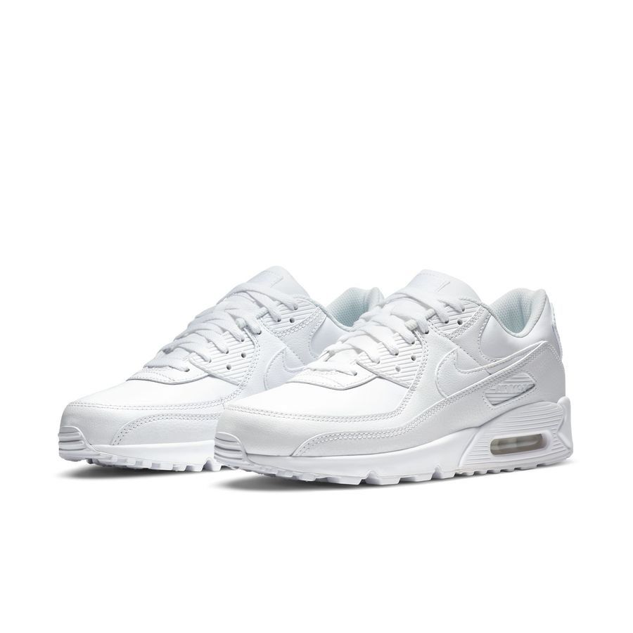 Nike Chaussures Air Max 90 Cuir - Blanc