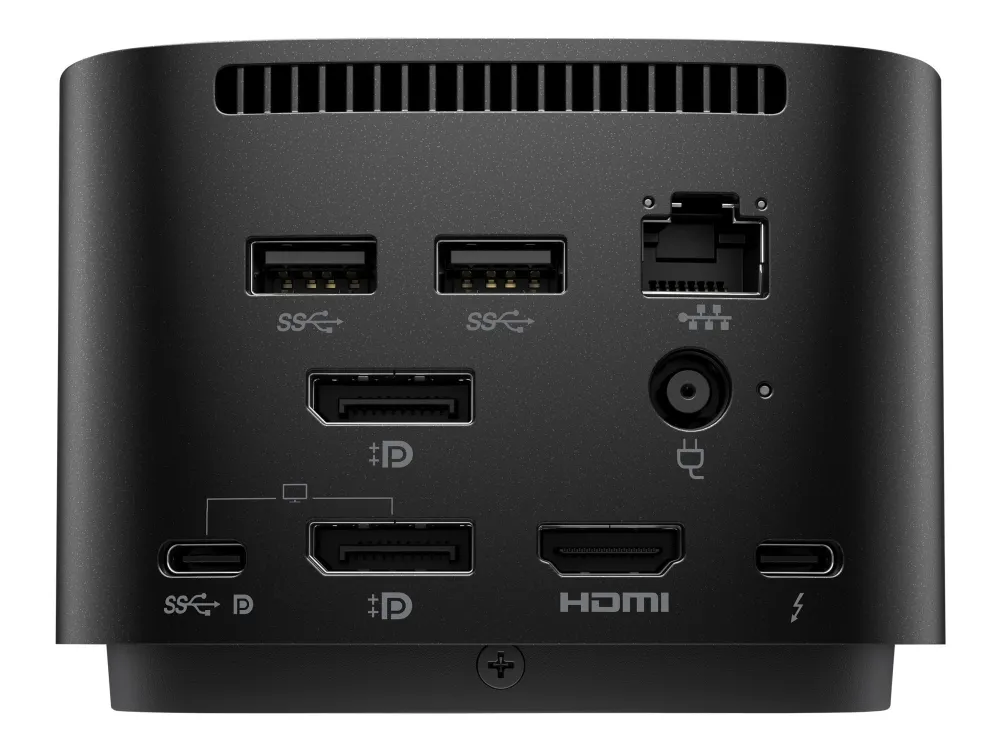 HP® | Thunderbolt Dock G4 - Dockingstation - HDMI, 2 x DP, Thunderbolt, USB-C - GigE, 2.5 GigE - 120 Watt - Sort