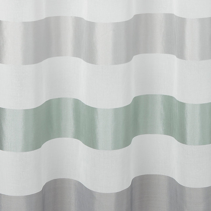 Voilage GoodHome Faga gris et blanc l.140 x H.260 cm