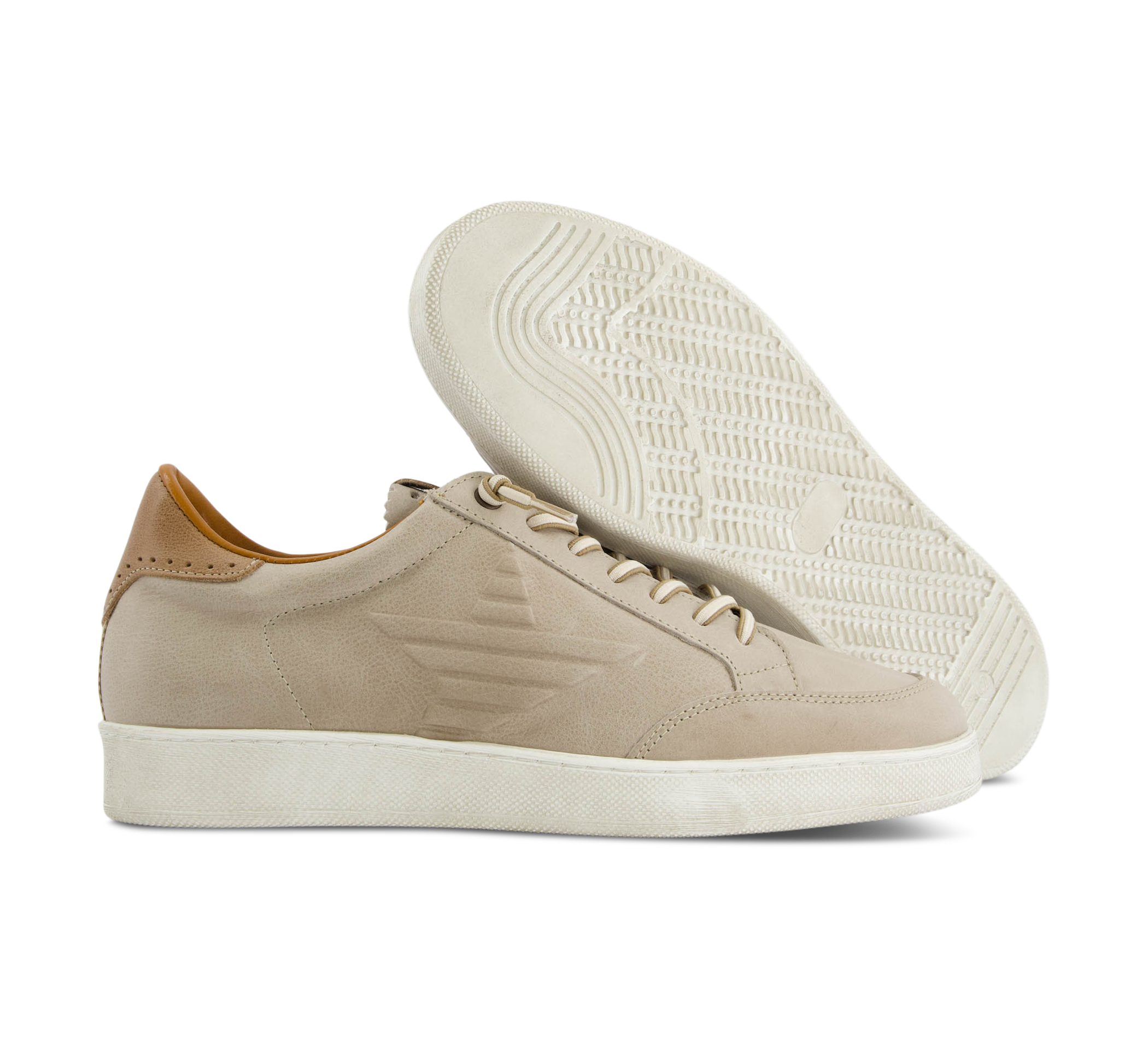 1874 by Walder Sneaker low beige/taupegrau