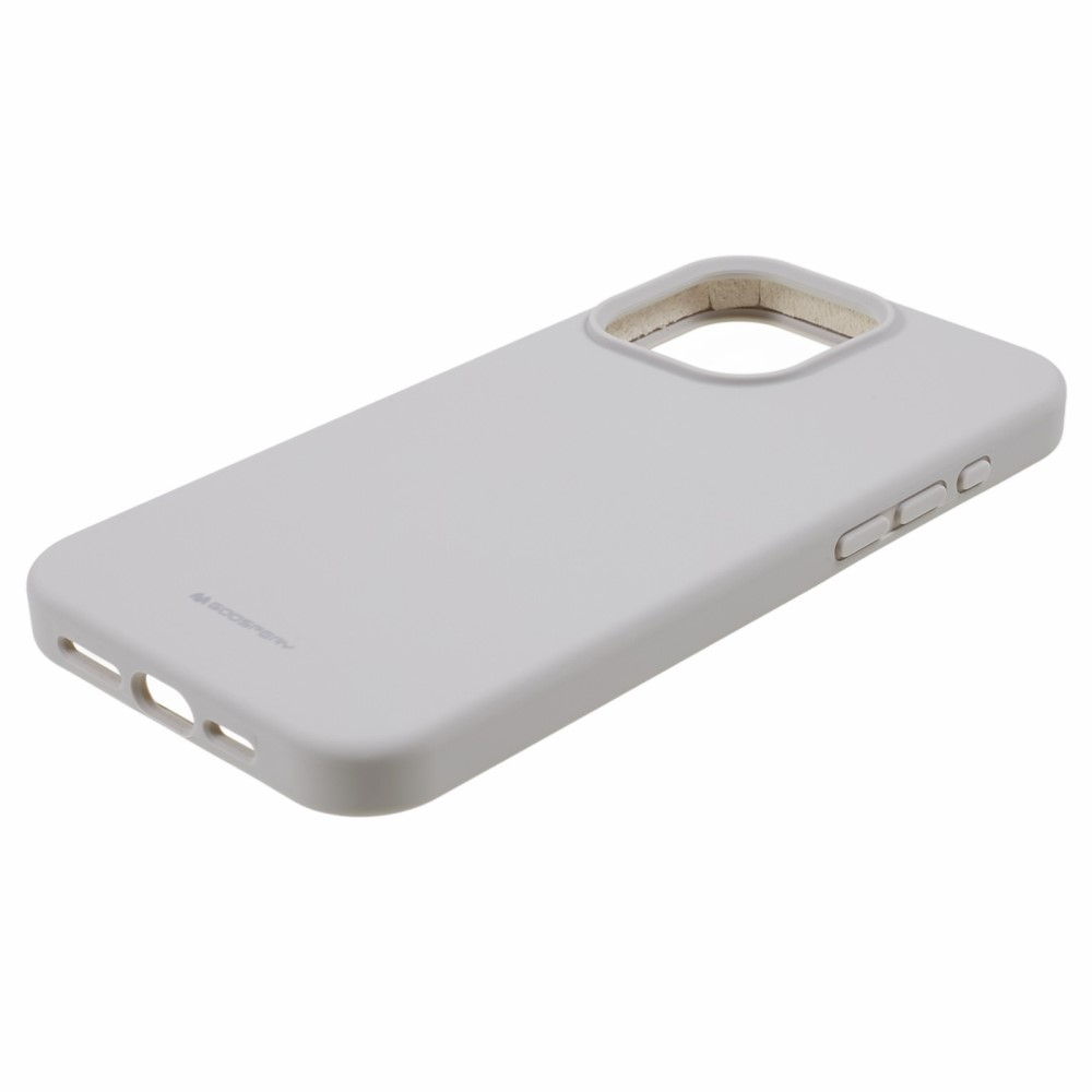 Mercury Goospery - iPhone 15 Pro Silikon Case Hülle - Beige (Matt)