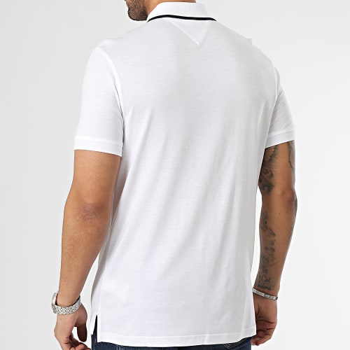 Polo Manches Courtes RWB Tipped Cotton 0776 Blanc