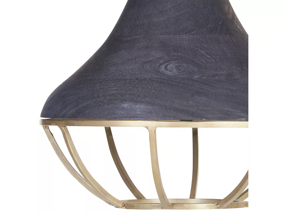 Lampe suspension BAGMATI Bois Noir