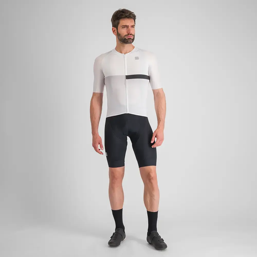 Sportful Bomber Fietsshirt Korte Mouwen Wit Heren