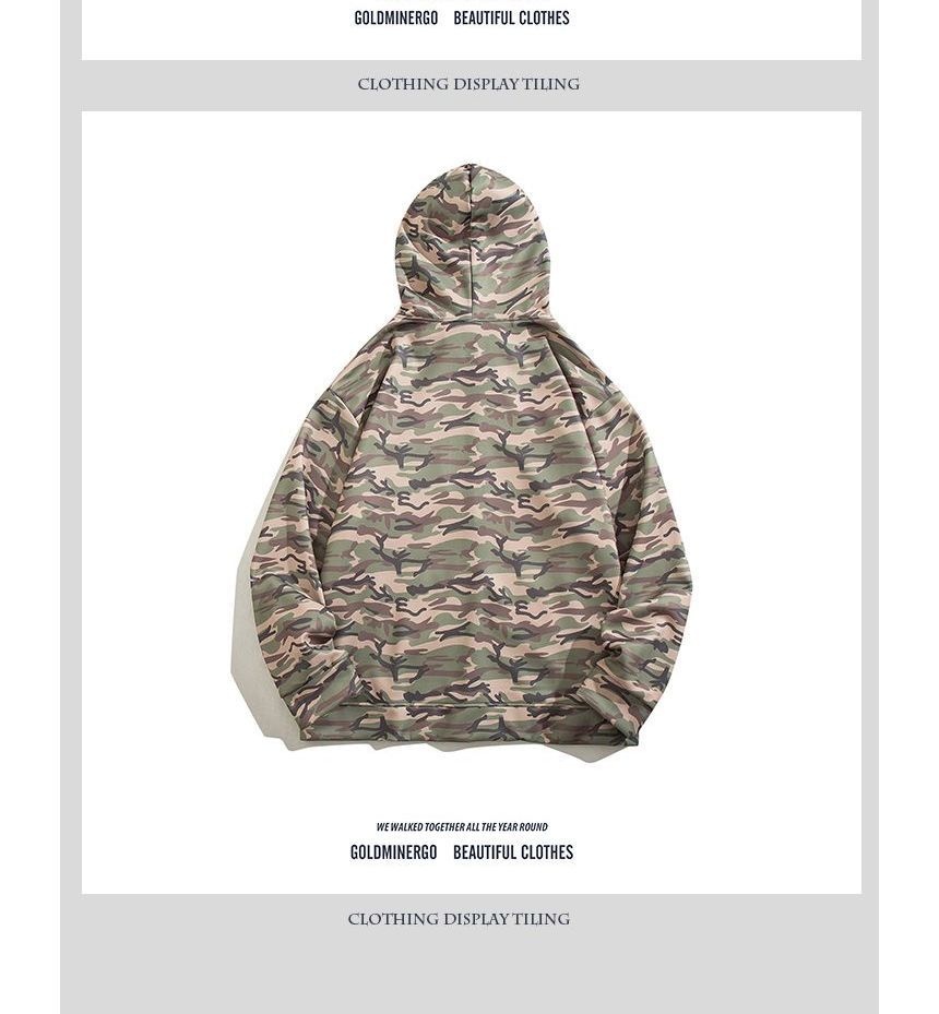 Yelmenor - Oversized hoodie met camouflageprint en borduursel