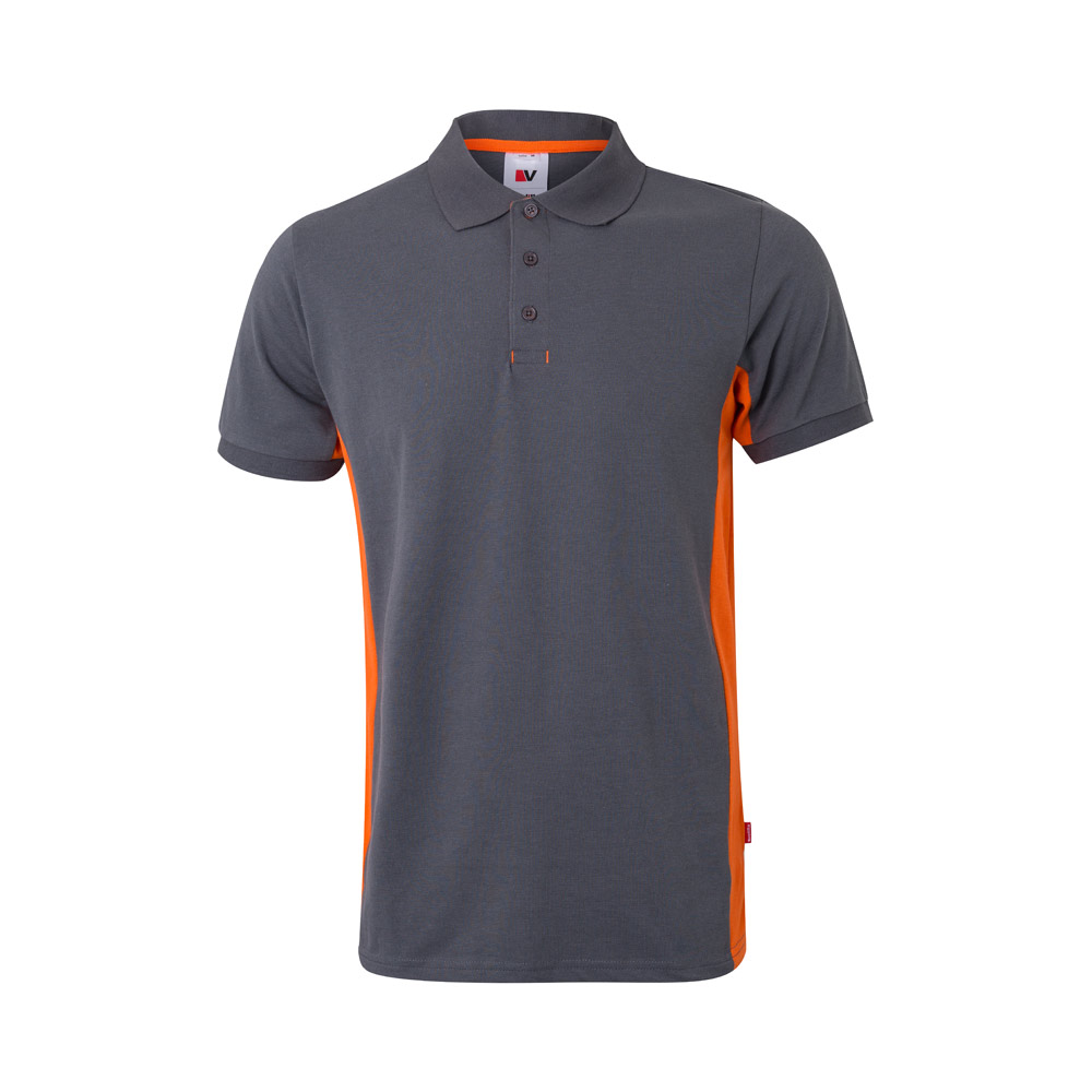 Velilla 36039 - Polo piqué bicolore (180g/m²), manches courtes, en coton (60%) et polyester (40%)