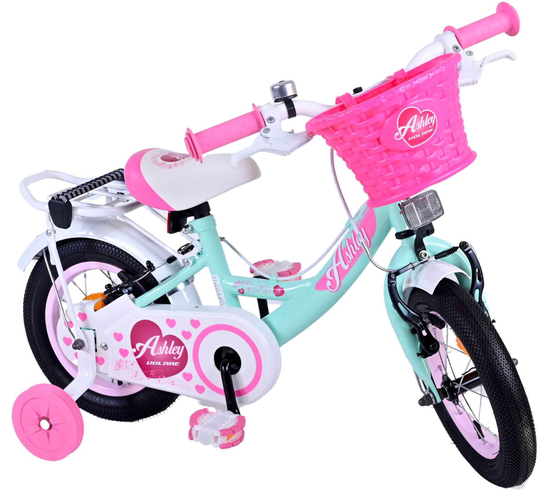 TPFSports Ashley Kinderfahrrad - Mädchen - 12 Zoll - Rücktritt + Handbremse - Weiß