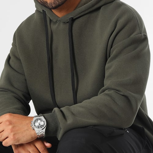 Sweat Capuche Large 0267 Vert Kaki