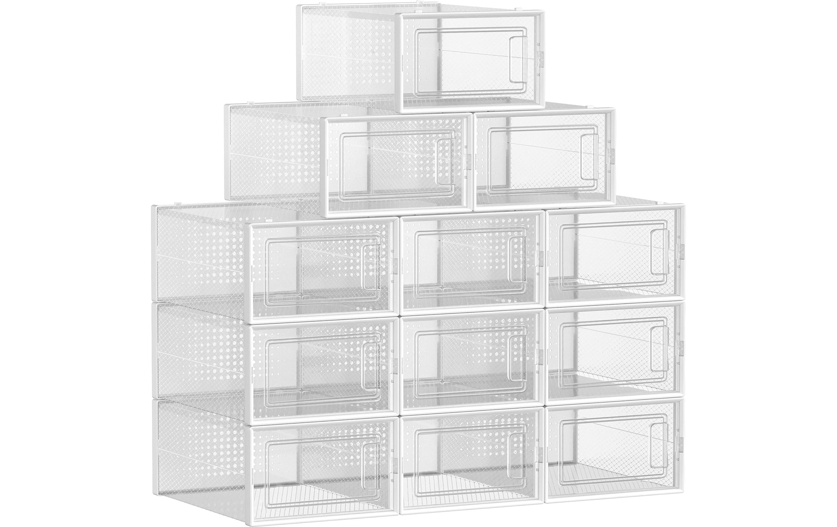 Schuhorganizer 12 Stück, 33.3 x 14 cm, TransparentSchuhboxen