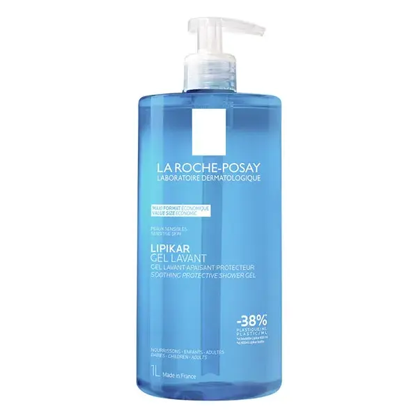 Gel de Limpeza Protetor e Suavizante Lipikar da La Roche-Posay 1L