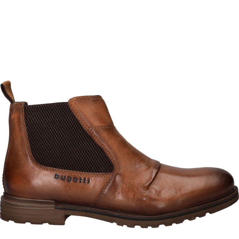 Bugatti Chelseaboots Cognac Heren