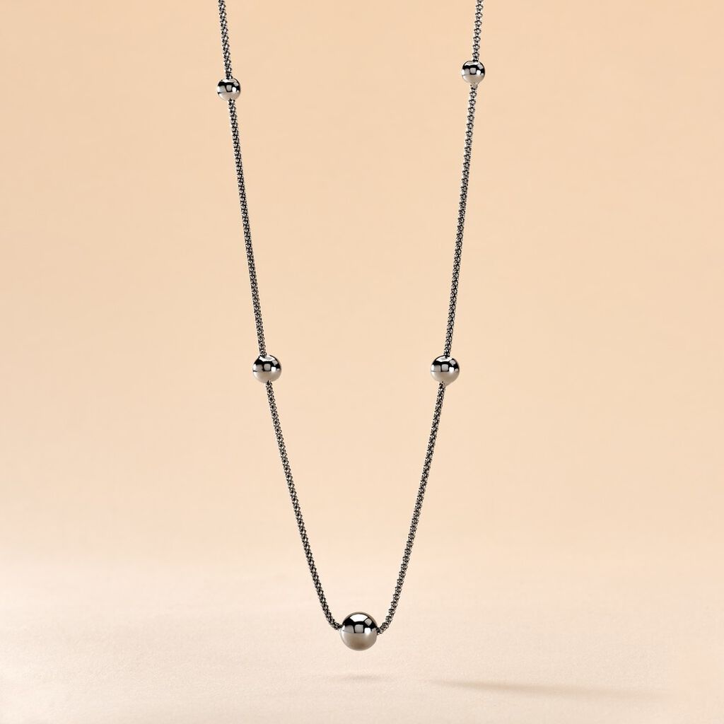 Collier Catarina Argent Blanc