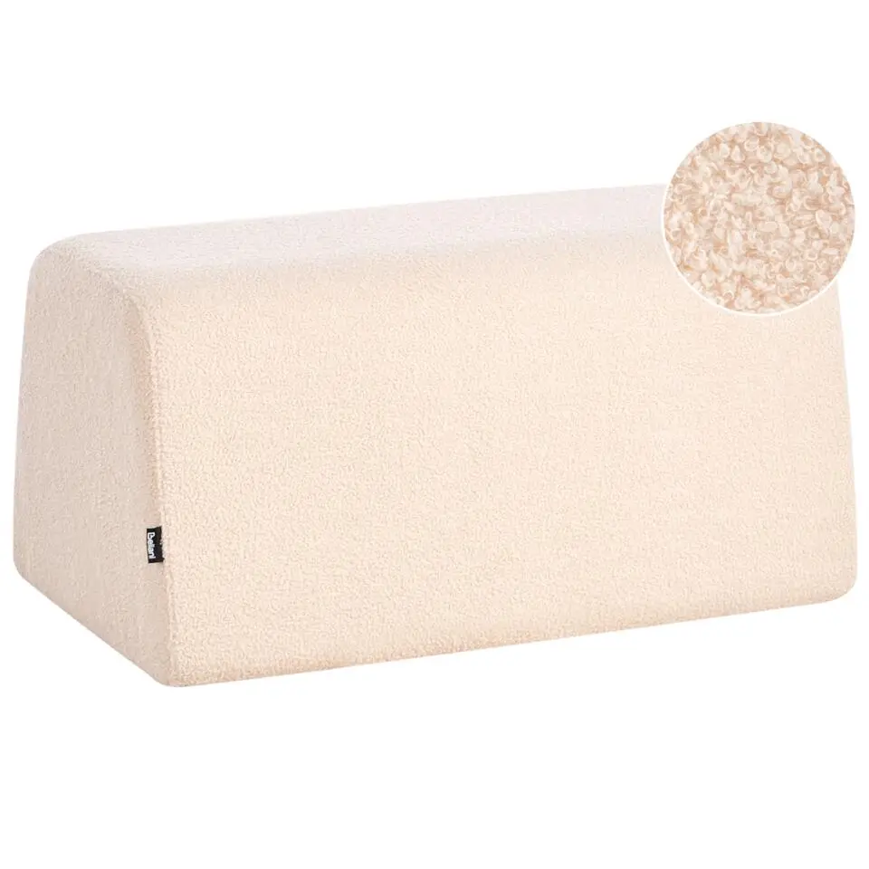 SINCLAIR - Poef - Beige - Bouclé