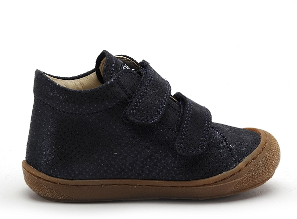 Naturino boots bottine bebe cocoon vl suede met.dots bleu