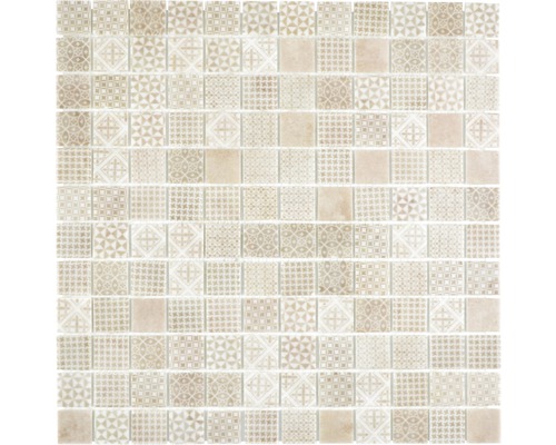 Glasmozaïek patch 50 31,5x31,5 cm beige