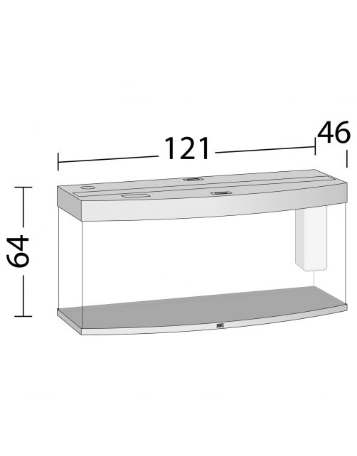 Juwel Aquarium Vision 260 Led 121x46x64 cm - Aquaria