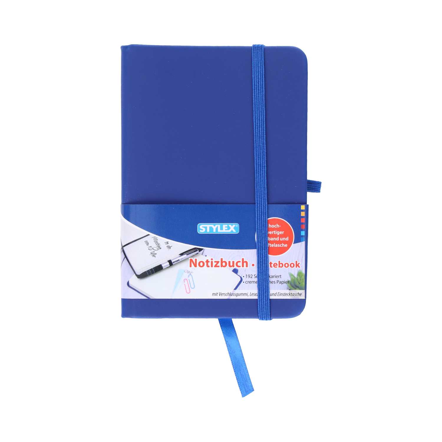 STYLEX® Hardcover-Notizbuch DIN A6 kariert 192 Seiten