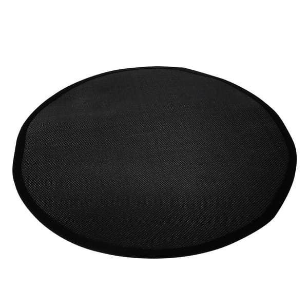 Branngroppematte - 59,8 tommer rund (152 cm) - Svart