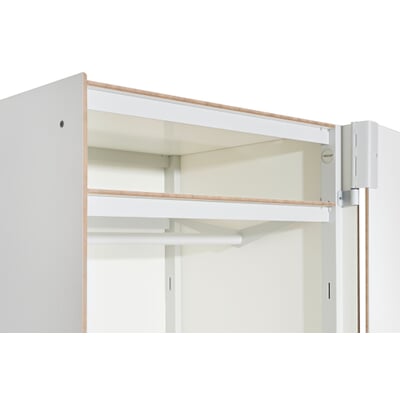 Kleiderstange zu Schrank P100, RAL 7035 Lichtgrau