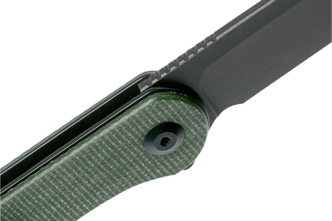 Civivi Elementum Tanto C907T-E Black, Green Micarta zakmes
