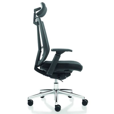 Fauteuil de bureau SHADE - accoudoirs réglables - appuie-tête réglable - noir