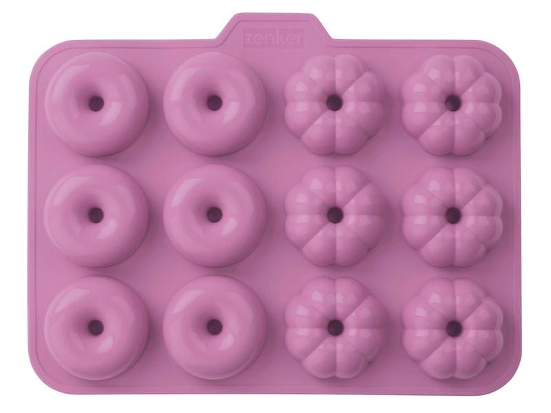 Zenker Donut-Backform Happy Baking 12 Mulden Backform für Mini Donuts