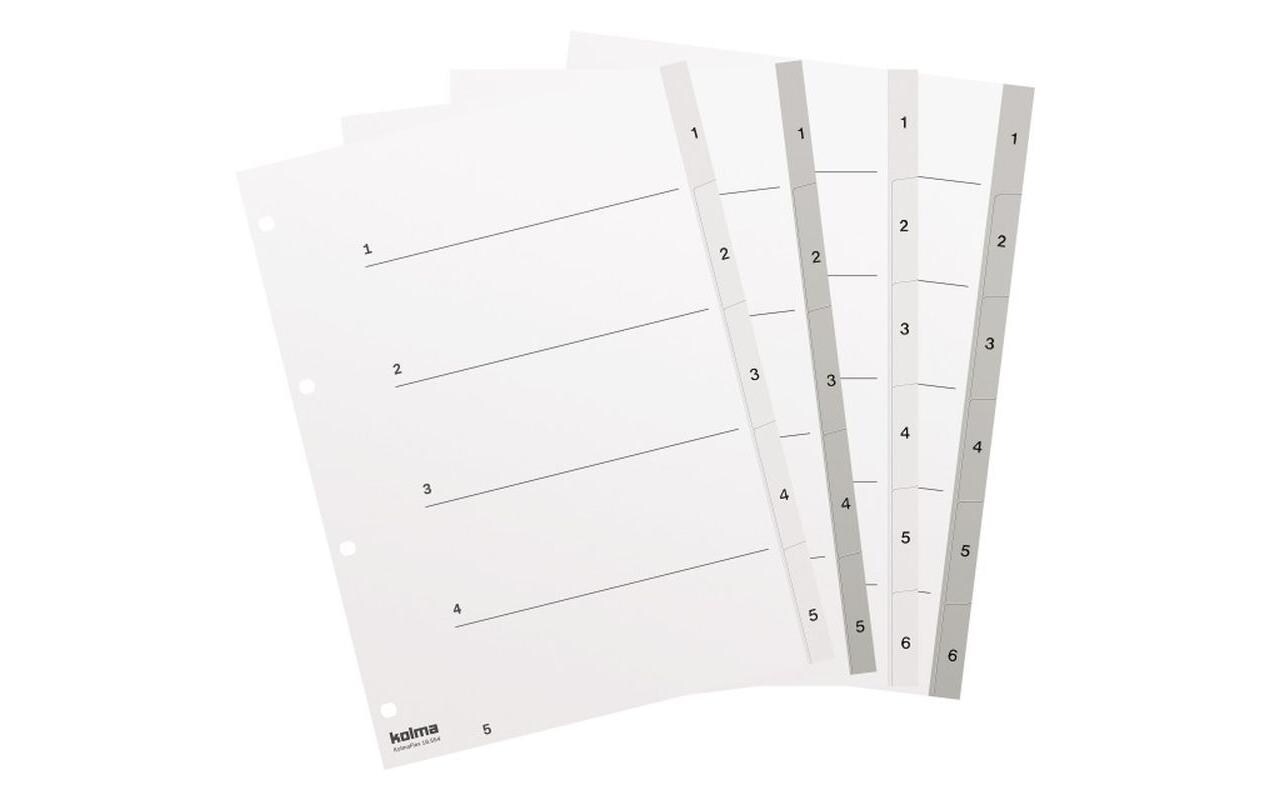 Register A4 KolmaFlex 1-5Register für Ordner