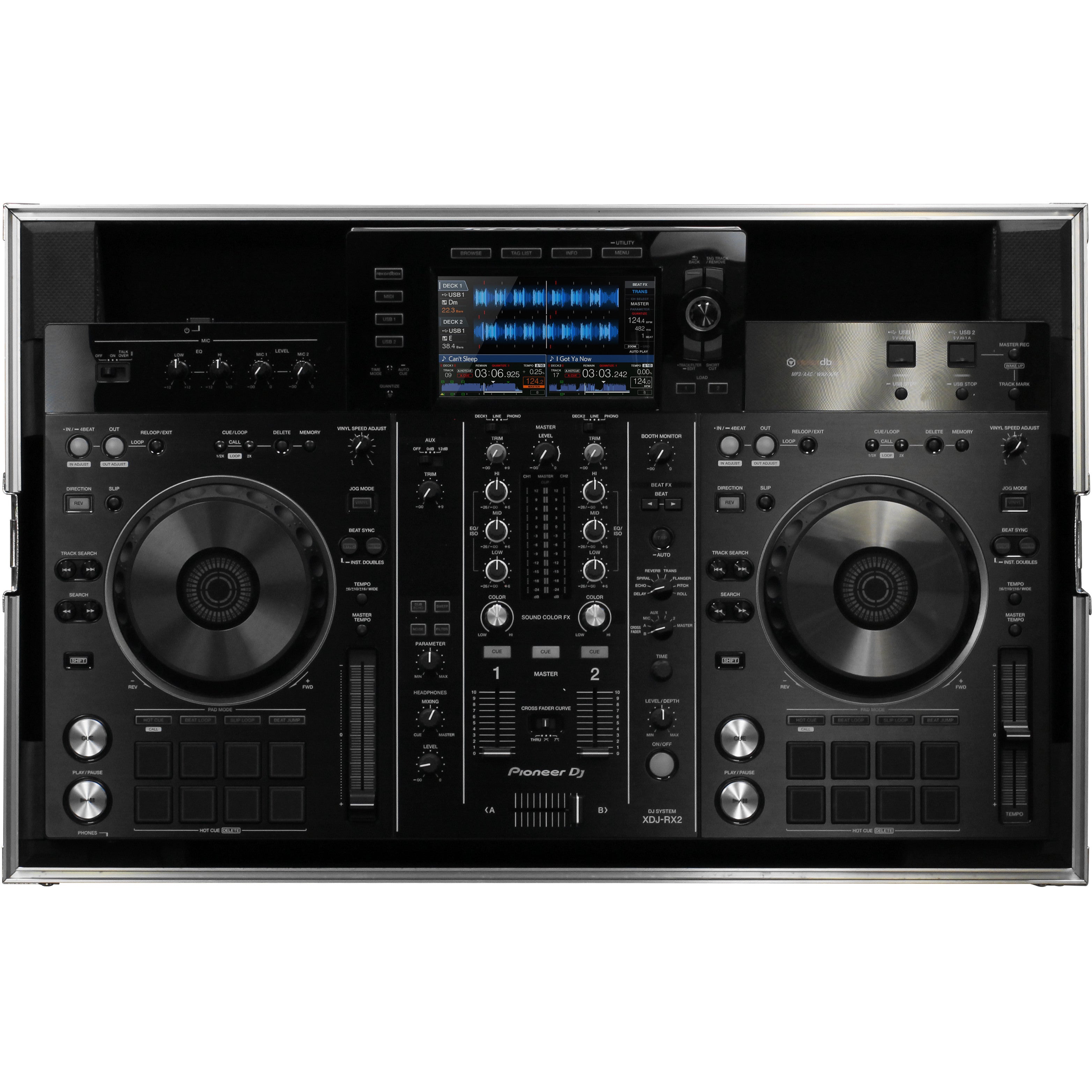 Odyssey FZPIXDJRX2 Flight Zone flightcase voor Pioneer XDJ-RX/RX2