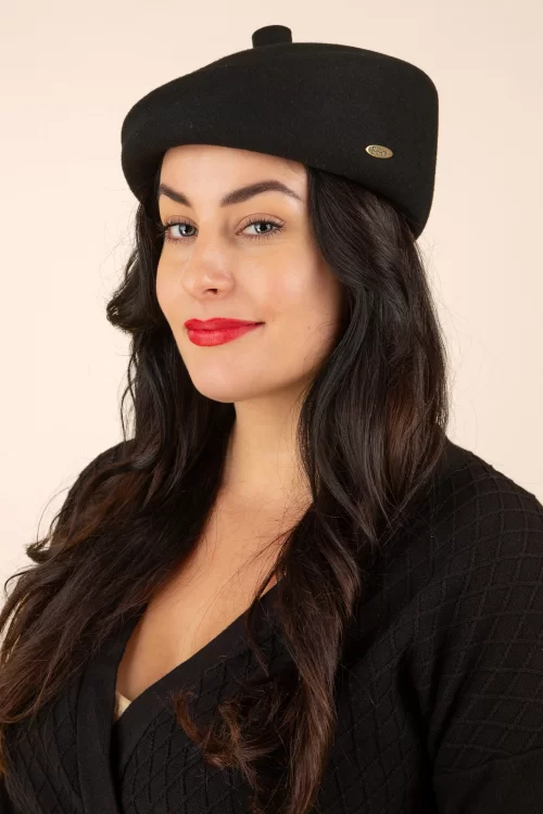 Bronté Mare baret in zwart