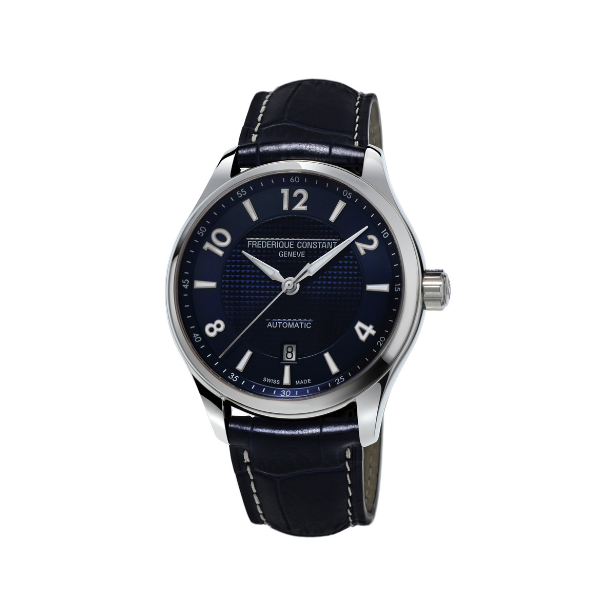 Montre Frederique Constant homme acier cuir