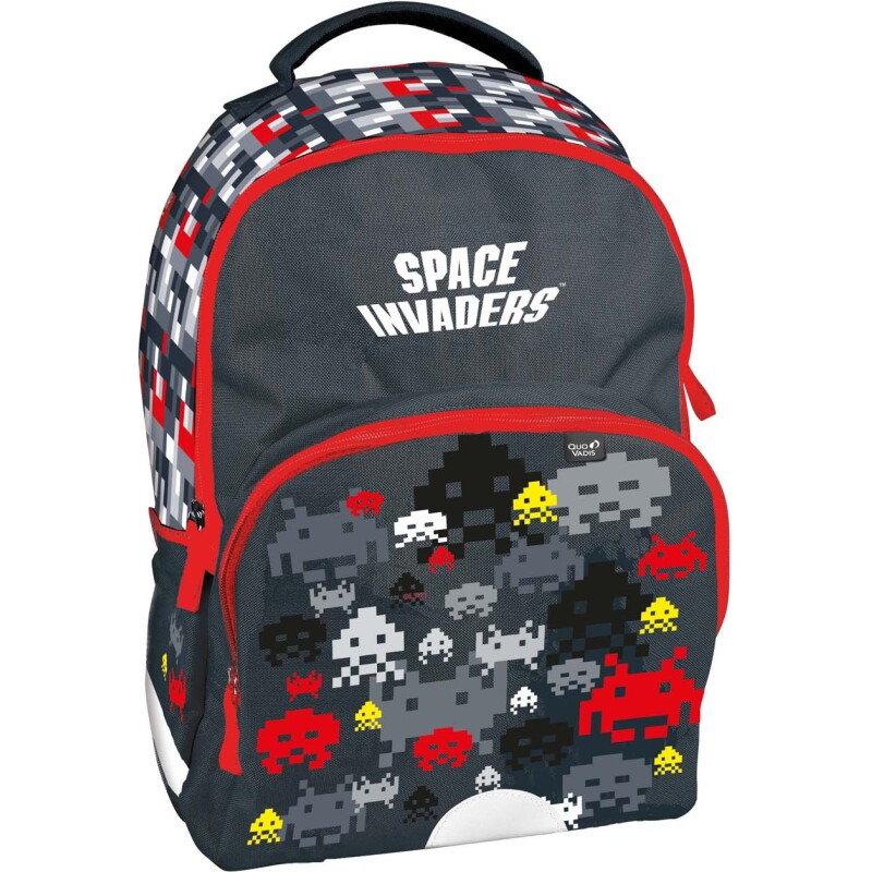 Quo Vadis - Sac à dos - Space invaders - 31x43x24 cm - Toile (polyester) - 2 compartiment(s) - Avec bretelles et poignée- par 2
