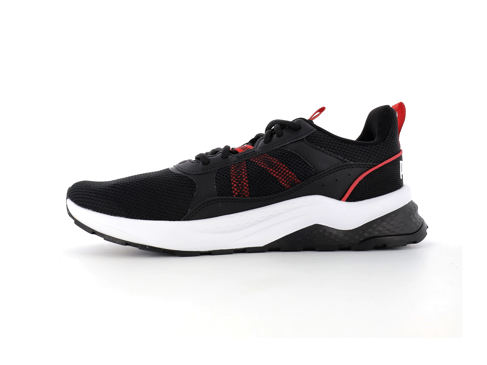 Puma-389213 Matières combinées Noir Rouge