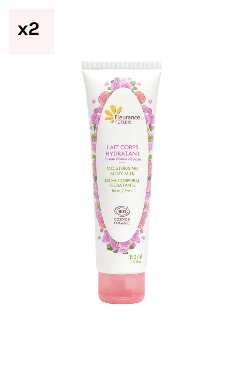 Laits bio hydratants - Rose - Corps - 2 x 150 ml
