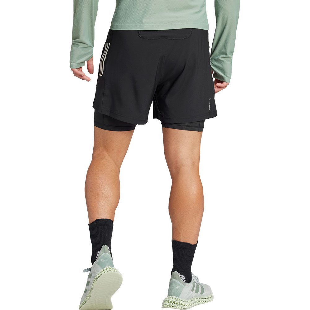 adidas Own the Run CLIMACOOL 2-in-1 Shorts Herren schwarz
