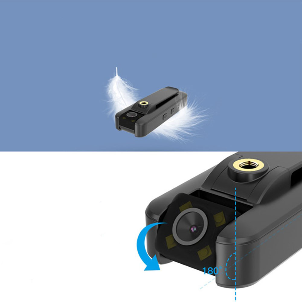 Mini 1080p Kamera mit Sprachaufzeichnung / MicroSD und SIM-Slot / 180° Blickwinkel / Nachtsicht / 4G (5000mAh) - Schwarz