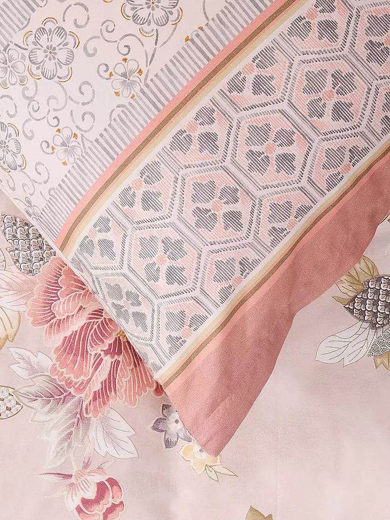 BASSETTI Satin Bettwäsche HANAMI 70x90cm/140x200cm Rosa rosa