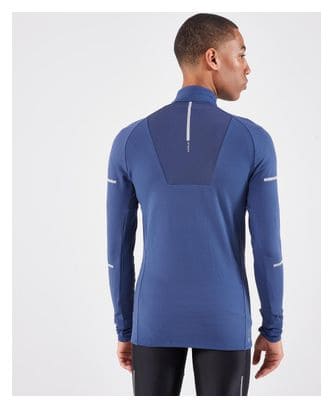 Maillot Manches Longues Kiprun 1/2 Zip Run 900 Warm Bleu