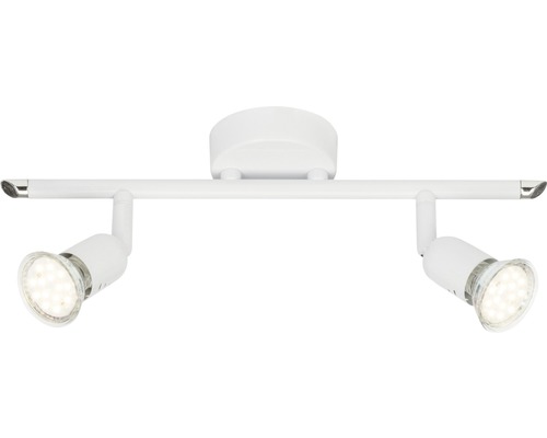 LED plafondspot 2x3W 2x250 lm 3000 KL 22,5 cm wit