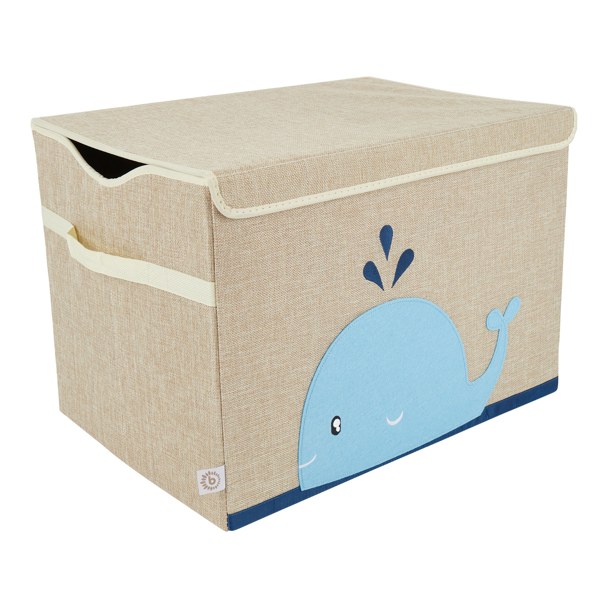 Bieco Aufbewahrungskiste 36x51x36 cm Wal / beige / blau