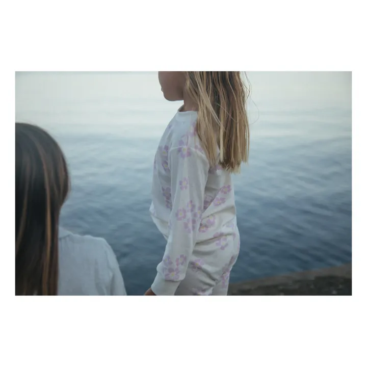 Sleepy Doe Pyjama Coton Bio Pansy | Ecru