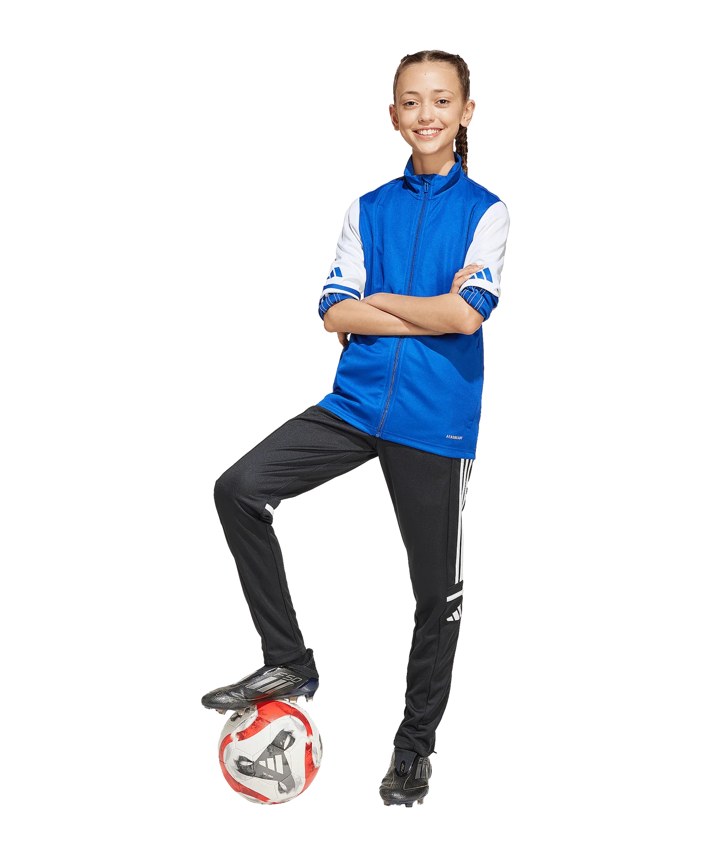 adidas Squadra 25 Trainingsjacke Kids Blau
