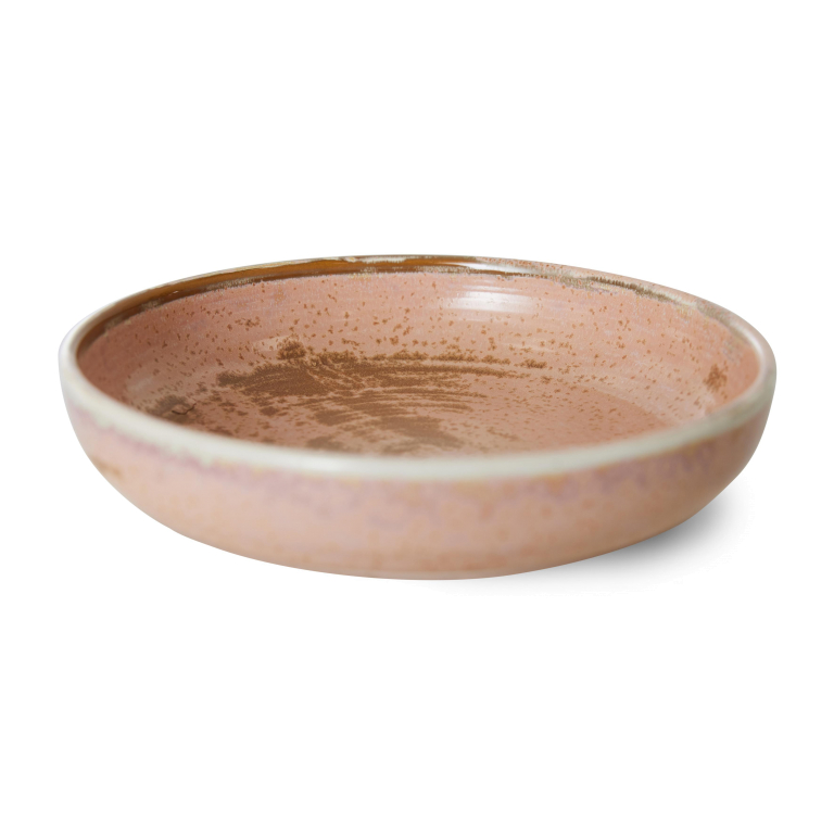 HKliving Chef Ceramic diep bord L Ø21.5 rustic blue