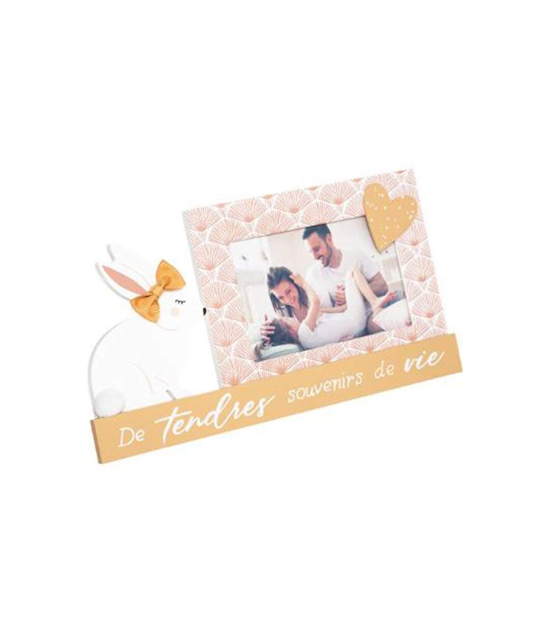 Cadre Photo Déco Lapin 30cm Multicolore