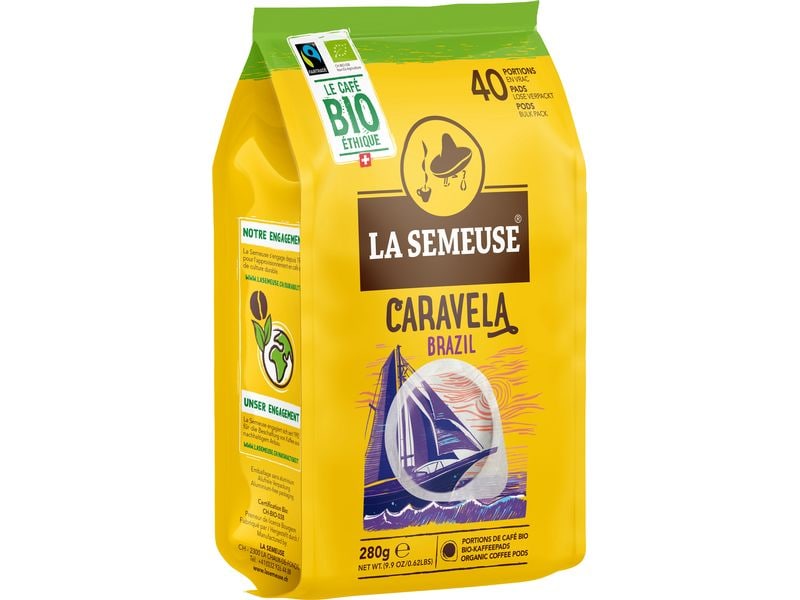 La Semeuse Kaffeepads Caravela Brazil 40 Pads Brasilianische Eleganz in jeder Tasse